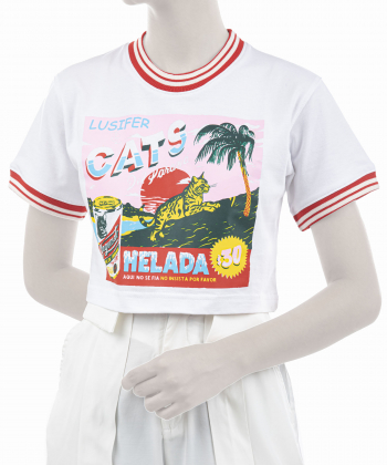 تیشرت آستین کوتاه زنانه لوسیفر مدل W22021