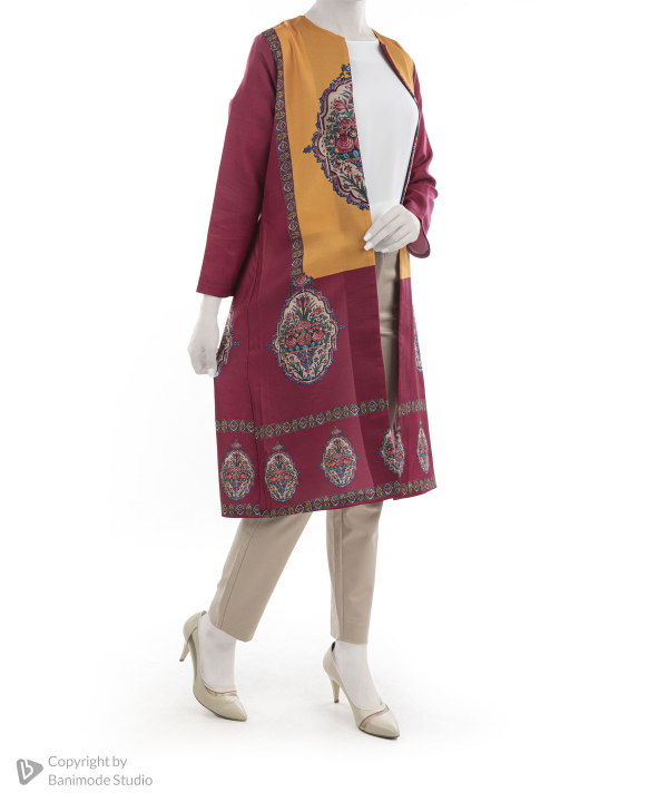 مانتو زنانه قلم فلزی Ghalamfelezi کد MANTOONASIR