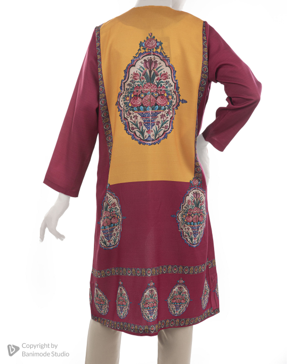 مانتو زنانه قلم فلزی Ghalamfelezi کد MANTOONASIR