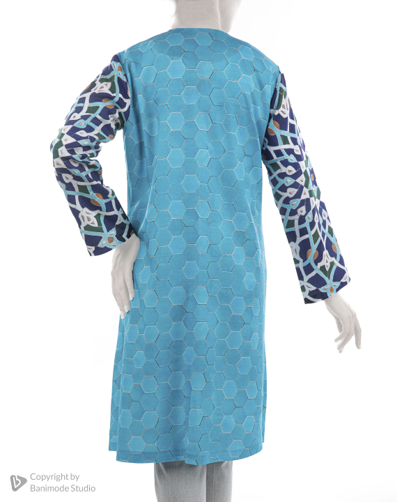 مانتو زنانه قلم فلزی Ghalamfelezi کد MANTOOYAZD