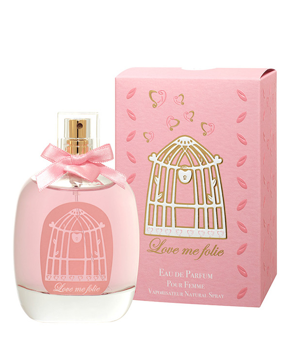 ادوپرفیوم شیرین زنانه دینا کازمتیکس Dina Cosmetics مدل love me folie حجم 100 میلی لیتر