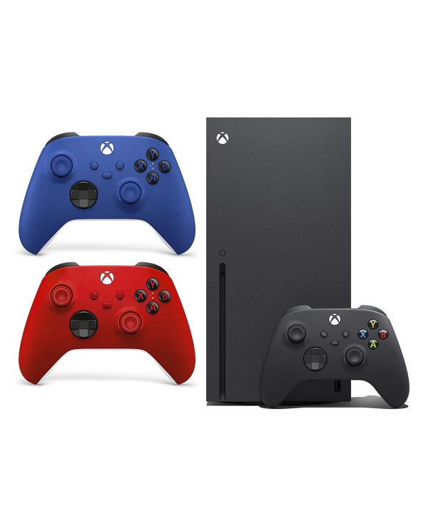 کنسول بازی ایکس باکس مایکروسافت xbox series x + دو دسته اضافه R-B