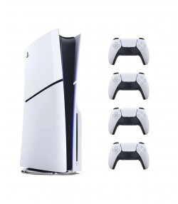 کنسول بازی سونی مدل Playstation 5 Slim Drive ظرفیت 1 ترابایت (اروپا)+ 3 دسته سفید