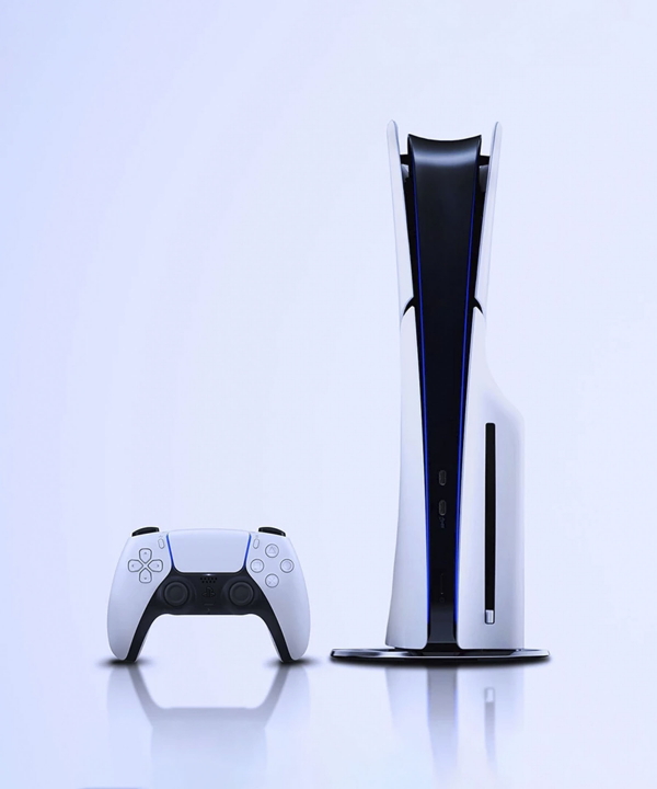 کنسول بازی سونی مدل Playstation 5 Slim Drive ظرفیت 1 ترابایت (اروپا)+ 3 دسته سفید
