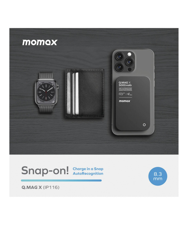 پاوربانک بی سیم مومکس Momax مدل Q.Mag X IP116
