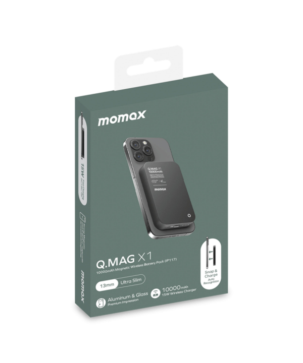 پاوربانک بی سیم مومکس Momax مدل Q.Mag X1 IP117
