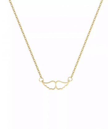 گردنبند طلا دوبال فرشته روبی Ruby کد 60539