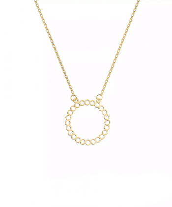 گردنبند طلا دایره زرین روبی Ruby کد 60547