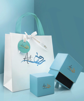 گوشواره طلا میخی برگ زیتون روبی Ruby کد 61469