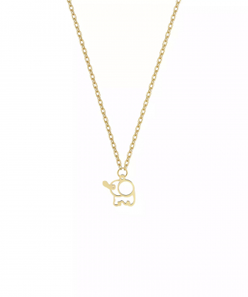 آویز طلا فیل بازیگوش روبی Ruby کد 60482