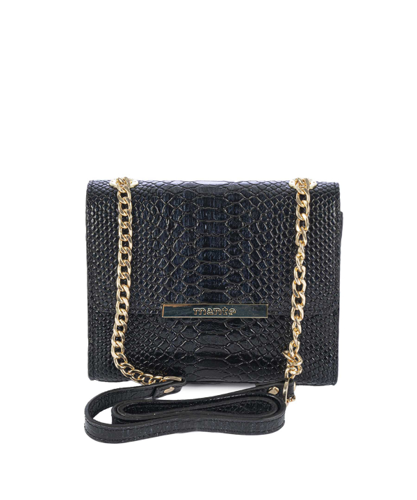 کیف دوشی چرم طبیعی زنانه منط مدل f113
