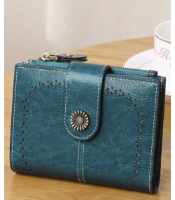 کیف پول زنانه چرمی تاشو IOS/Aiguoshi Cowhide women's folding wallet 2045