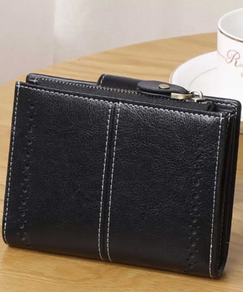 کیف پول زنانه چرمی تاشو IOS/Aiguoshi Cowhide women's folding wallet 2045