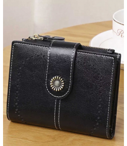 کیف پول زنانه چرمی تاشو IOS/Aiguoshi Cowhide women's folding wallet 2045