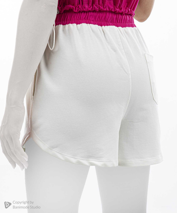 شلوارک نخ پنبه راحتی زنامه وینکلر مدل am-W0614197SR