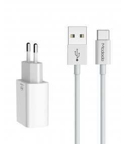 شارژر دیواری مک دودو مدل CH-6721 به همراه کابل تبدیل USB-C