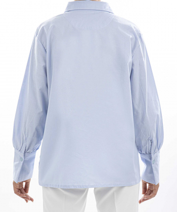 شومیز نخ پنبه آستین بلند زنانه آر ان اس مدل AM-RNS-11272059