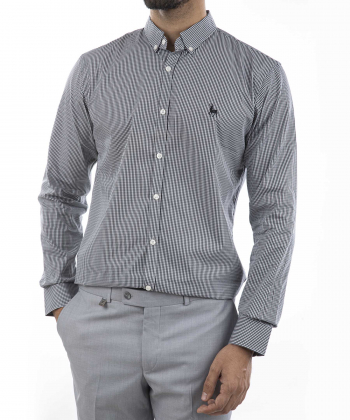 پیراهن آستین بلند مردانه آروما مدل 10402250