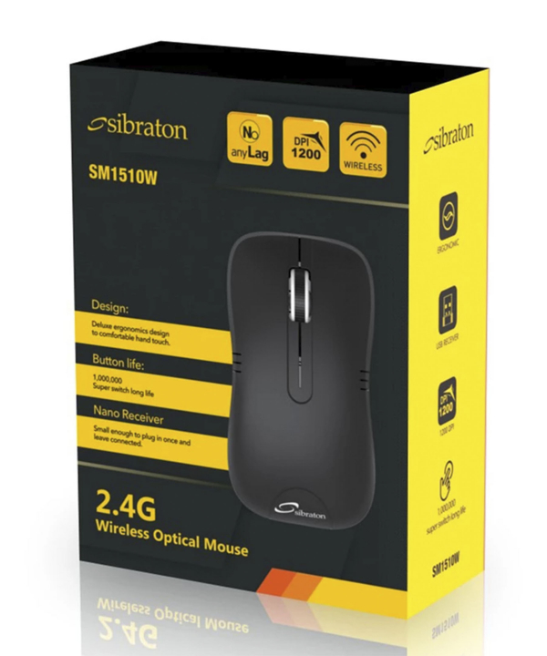 ماوس بی سیم سیبراتون مدل SM1510W