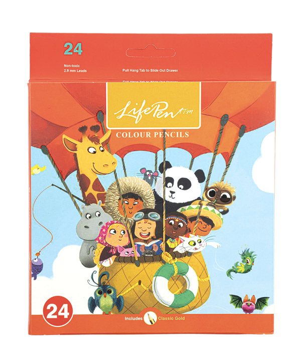 مداد رنگی 24 رنگ کلیپس Clips کد K5015