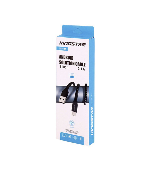 کابل تبدیل USB به microUSB کینگ استار مدل K119A طول 1.1 متر