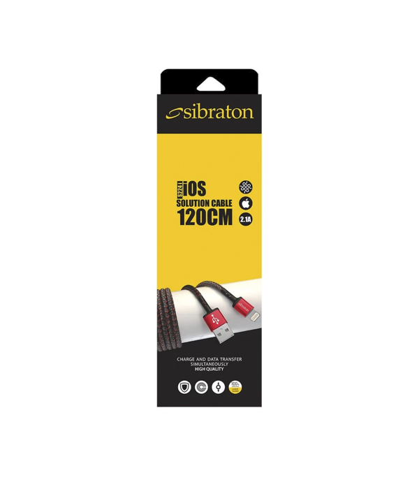 کابل تبدیل USB به لایتنینگ سیبراتون مدل S224i طول 1.1 متر