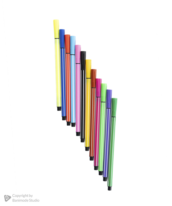 ماژیک رنگ آمیزی 12 رنگ کلیپس Clips کد K5017
