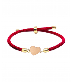 دستبند طرح قلب یکتا هماتیت گلد Hematite Gold کد 71108