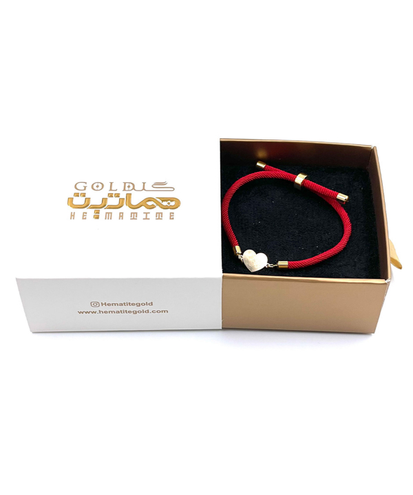 دستبند طرح قلب یکتا هماتیت گلد Hematite Gold کد 71108