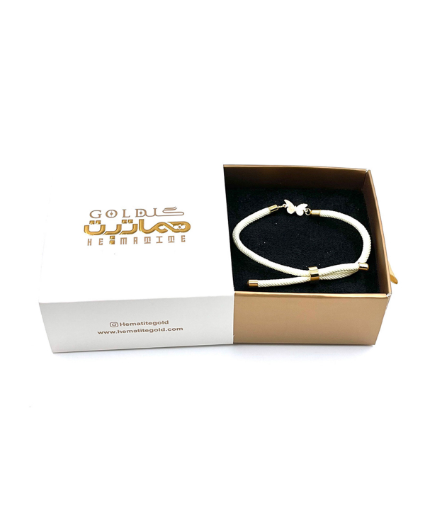 دستبند طرح پروانه هماتیت گلد Hematite Gold کد 24630