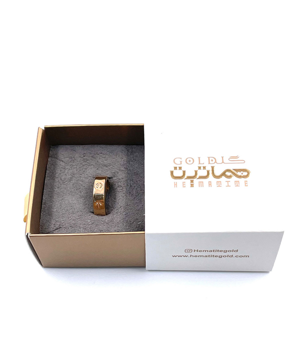 انگشتر کارتیر پیچ هماتیت گلد Hematite Gold کد 131983