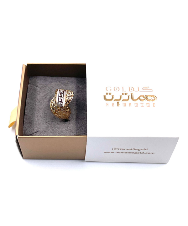 انگشتر زنانه حامی هماتیت گلد Hematite Gold کد 131936