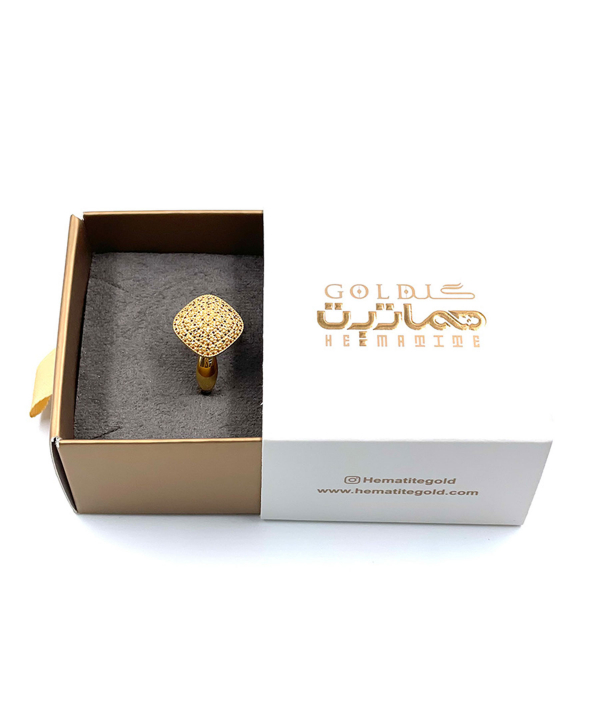 انگشتر زنانه نها هماتیت گلد Hematite Gold کد 131935