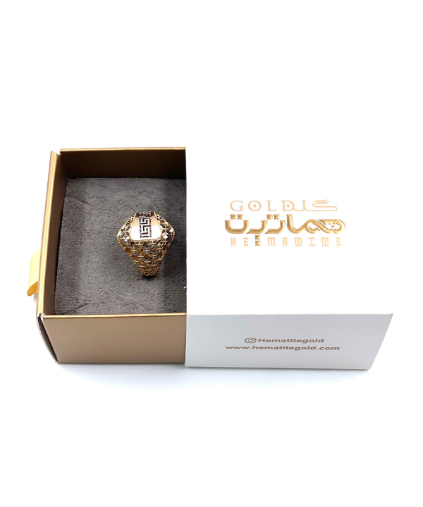 انگشتر زنانه نایریکا هماتیت گلد Hematite Gold کد 131933