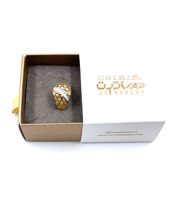 انگشتر زنانه مهسان هماتیت گلد Hematite Gold کد 131931