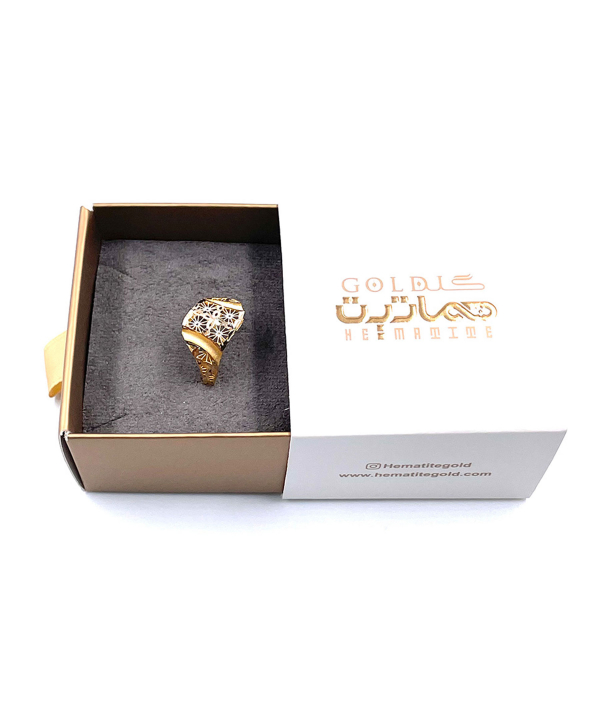 انگشتر زنانه ملیسا هماتیت گلد Hematite Gold کد 131929