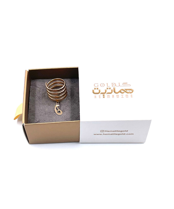 انگشتر زنانه محنا هماتیت گلد Hematite Gold کد 131926