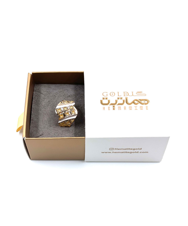 انگشتر زنانه ماجان هماتیت گلد Hematite Gold کد 131924