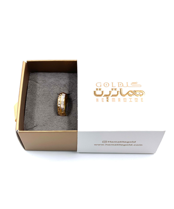 انگشتر زنانه ماهک هماتیت گلد Hematite Gold کد 131921