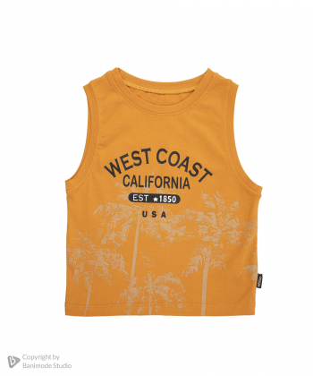 ست تاپ و شلوارک نخی پسرانه مرینو مدل 1170