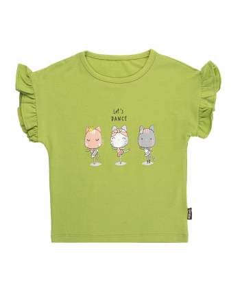 تیشرت آستین کوتاه دخترانه مرینو مدل am-me-1117