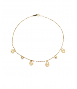 پابند قفل و قلب هماتیت گلد Hematite Gold کد 131834