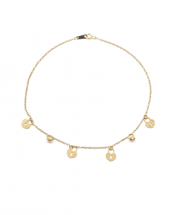 پابند قفل و قلب هماتیت گلد Hematite Gold کد 131834