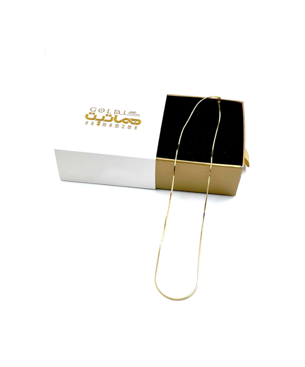 گردنبند هرینگبون مفتولی هماتیت گلد Hematite Gold کد 131853