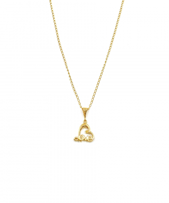 گردنبند قلب نیکیتا هماتیت گلد Hematite Gold کد 131821