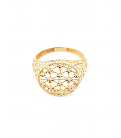 انگشتر هیلا مشبک هماتیت گلد Hematite Gold کد 130734