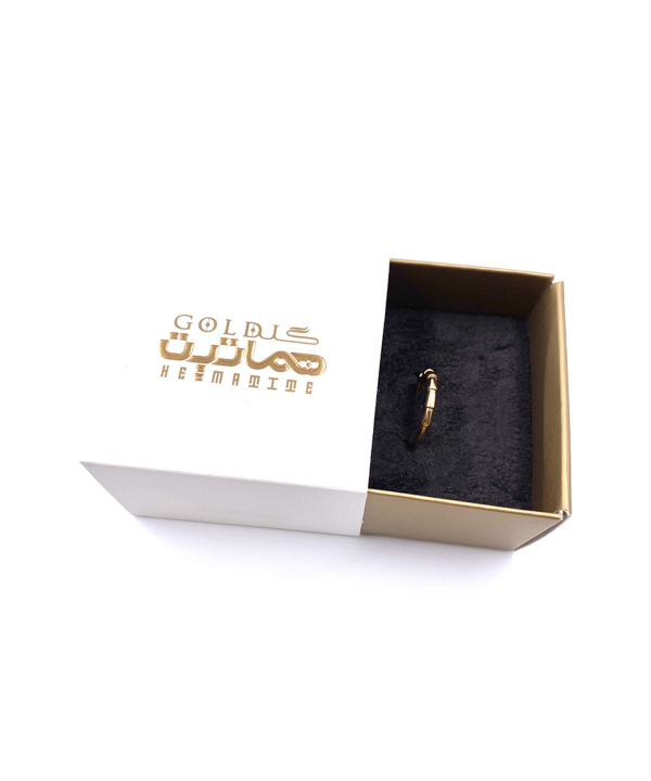 انگشتر مینیمال افسانه هماتیت گلد Hematite Gold کد 130768