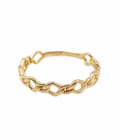انگشتر مینیمال تارا 1 هماتیت گلد Hematite Gold کد 130954