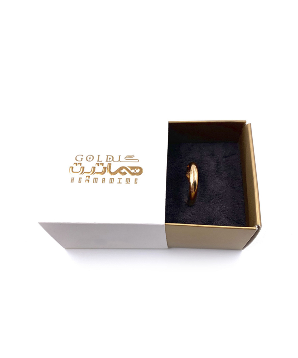 حلقه مردانه سامان هماتیت گلد Hematite Gold کد 131070