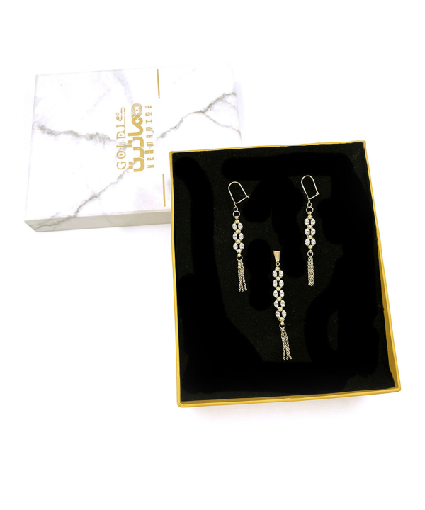 نیم ست کیمیا گلد هماتیت گلد Hematite Gold کد 131166